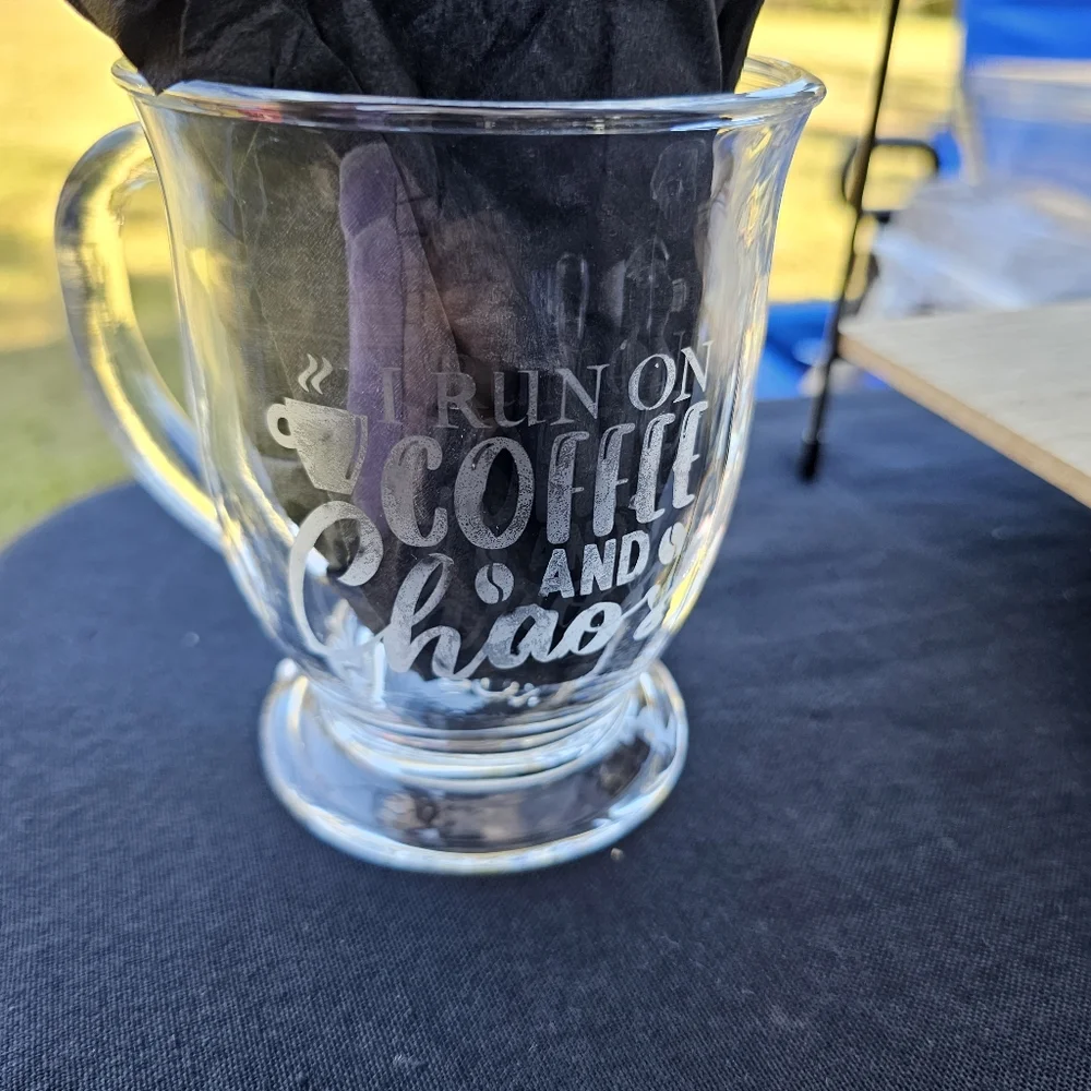 Handmade Beautiful Beacons Custom Order Etched Glasses